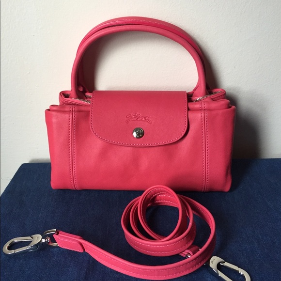 Longchamp Le Pliage Cuir Medium Leather Bag Longchamp Le Pliage Cuir Medium Leather Bag